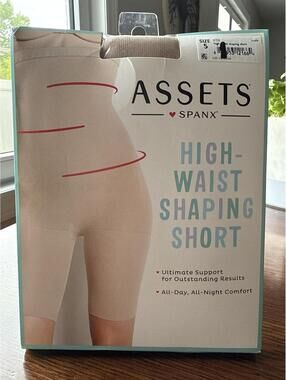 New Assets Spanx High Waist Shaping Short Size 5 Nude